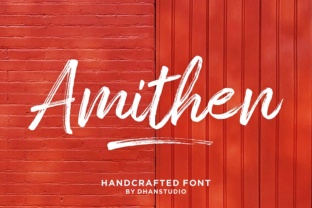 Amithen: A Handmade Script Font for Authentic Brand Identity