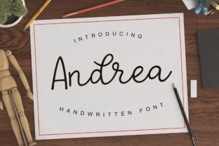 Andrea Typeface: Elevating Editorial Design with Handwritten Elegance