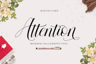 Attention Typeface: Elevating Small Business Branding with Elegant Script
