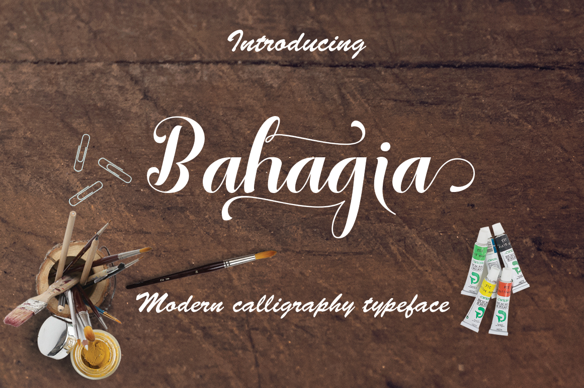 Bahagia: A Modern Script Font for Authentic Brand Identities
