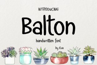 Balton: A Handwritten Typeface for Organic Editorial Design