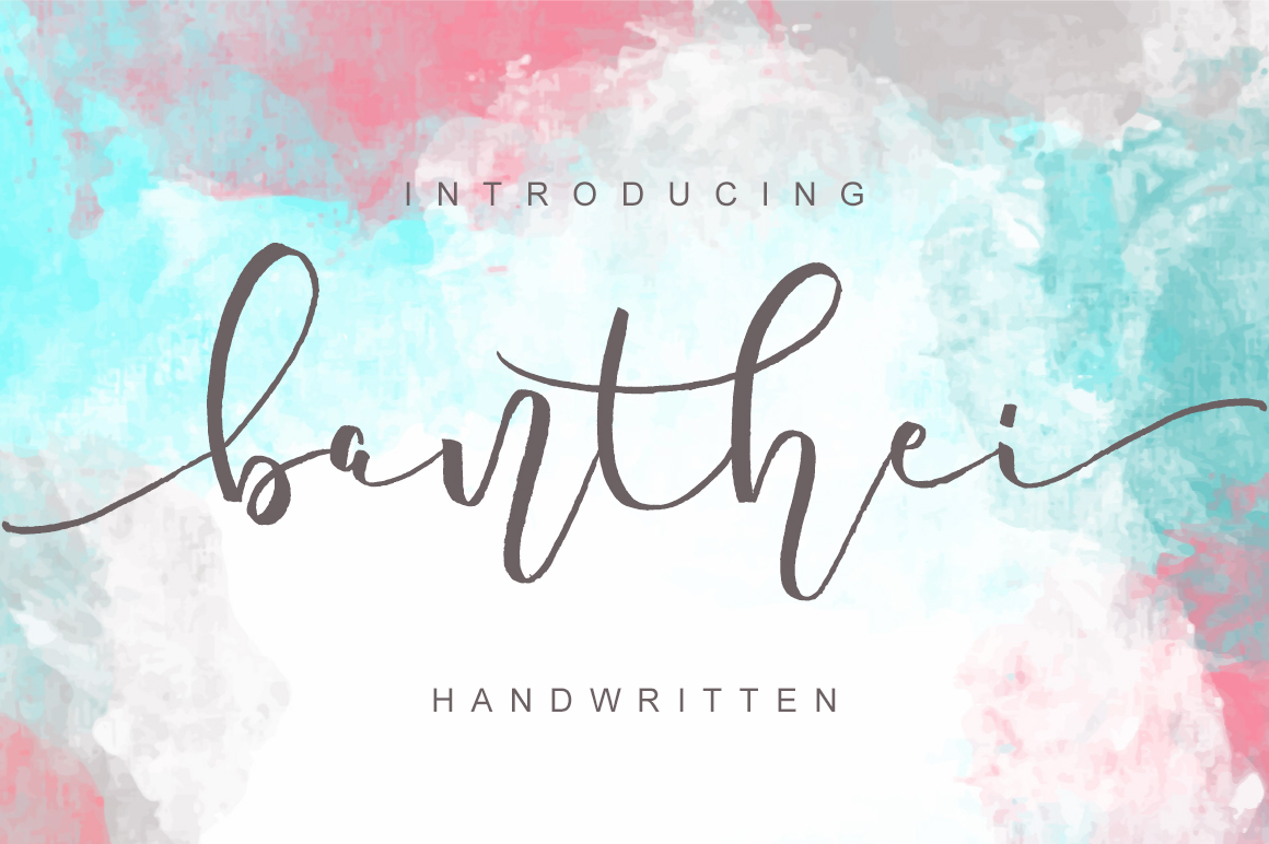 Banthei: A Modern Handwritten Typeface for Digital Branding