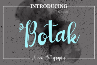 Botak Typeface: Elevate Handmade Brand Identity