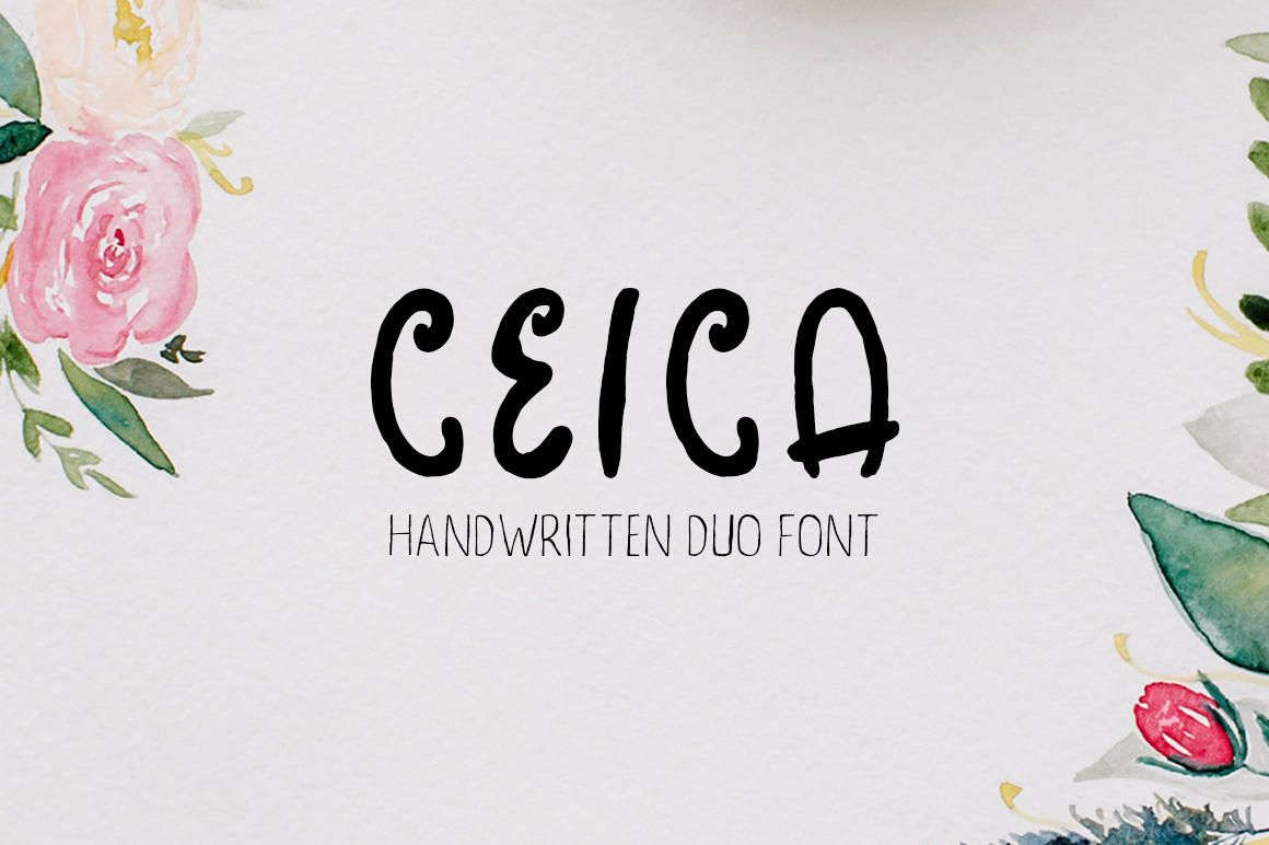 Ceica Duo: A Handwritten Brush Script for Editorial Design