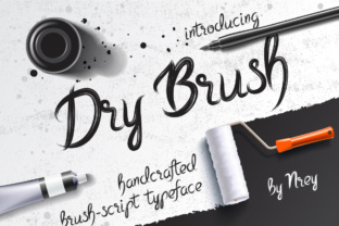 Dry Brush Typeface: Elevating Editorial Design with Hand-Brushed Character