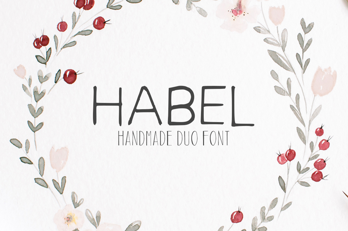 Habel Typeface: A Handmade Duo for Authentic Brand Identity