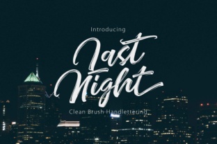 Last Night Typeface: Elevating Brand Identity with Beautiful Hand-Lettering