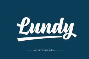 Lundy Typeface: A Bold Script for Handmade Branding and Crafts