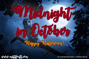 Midnight in October: The Eerie Script Font for Seasonal Campaigns