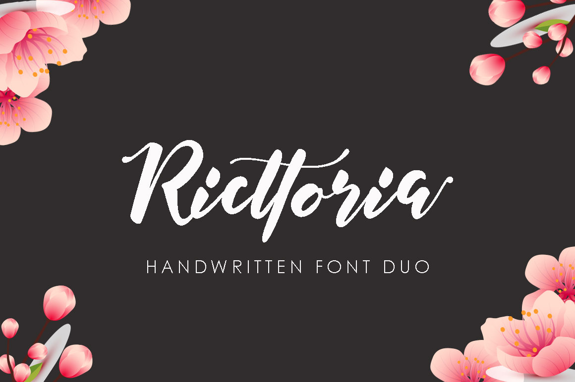 Ricttoria: A Modern Handcrafted Font for Digital Branding