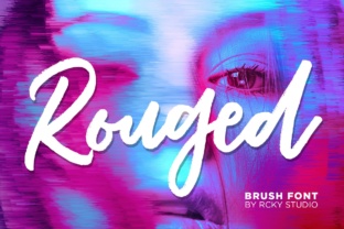 Rouged Typeface: Elevating Campaign Visuals with Bold Script Style