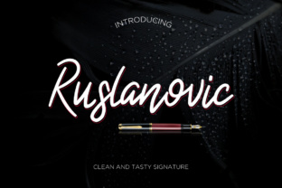 Ruslanovic: The Fresh Script Typeface for Modern Brand Identity