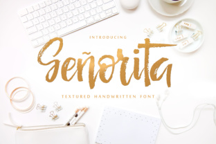 Señorita: A Dry Brush Script Font for Authentic Brand Identity