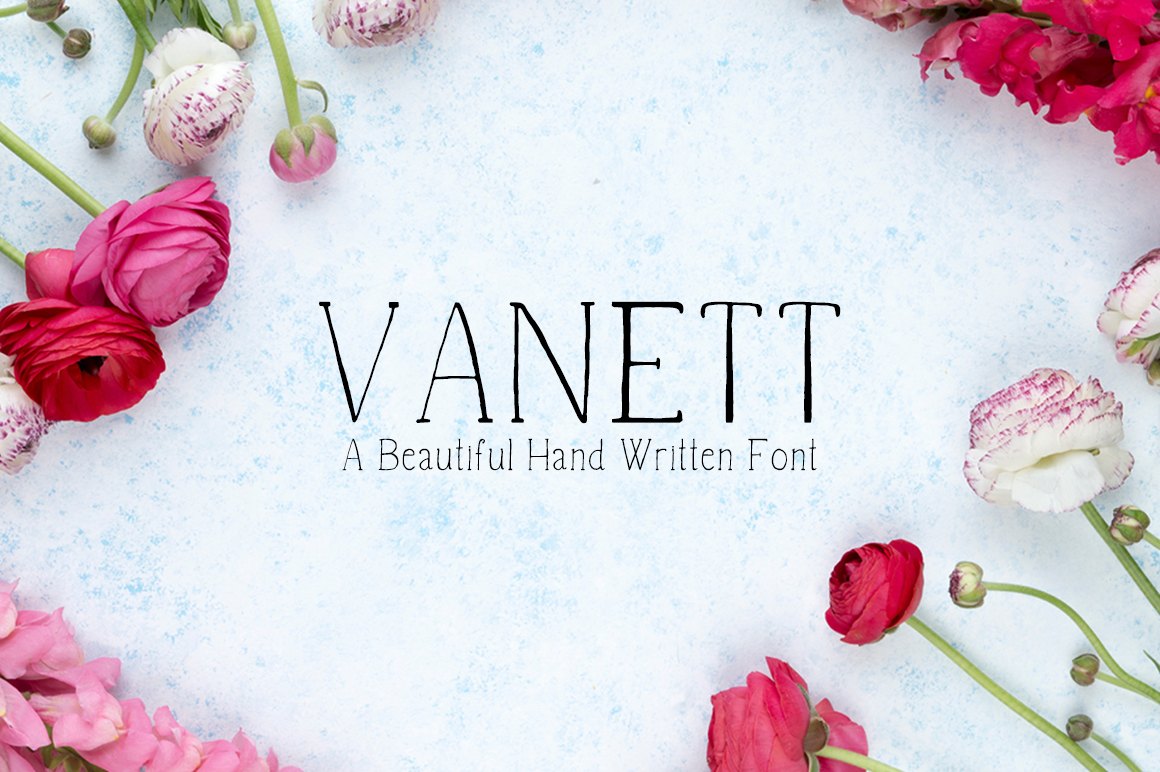 Vanett Typeface: A Fragile Script for Editorial Design